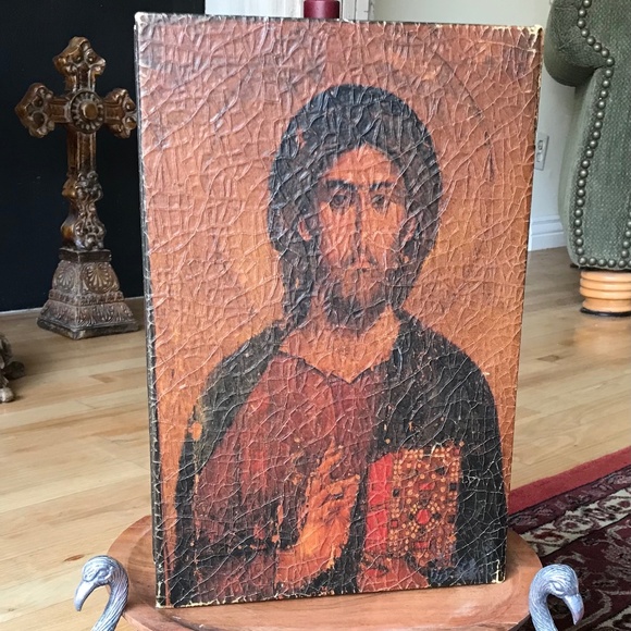 Source Unknown Other - SOLEMN JESUS Faux Book Relic-Look Stash Box 13” X 8.5” X 2 3/4” Approx.
